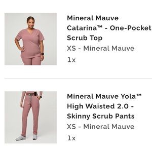 FIGS: Limited time color. Mineral Mauve. Size XS.